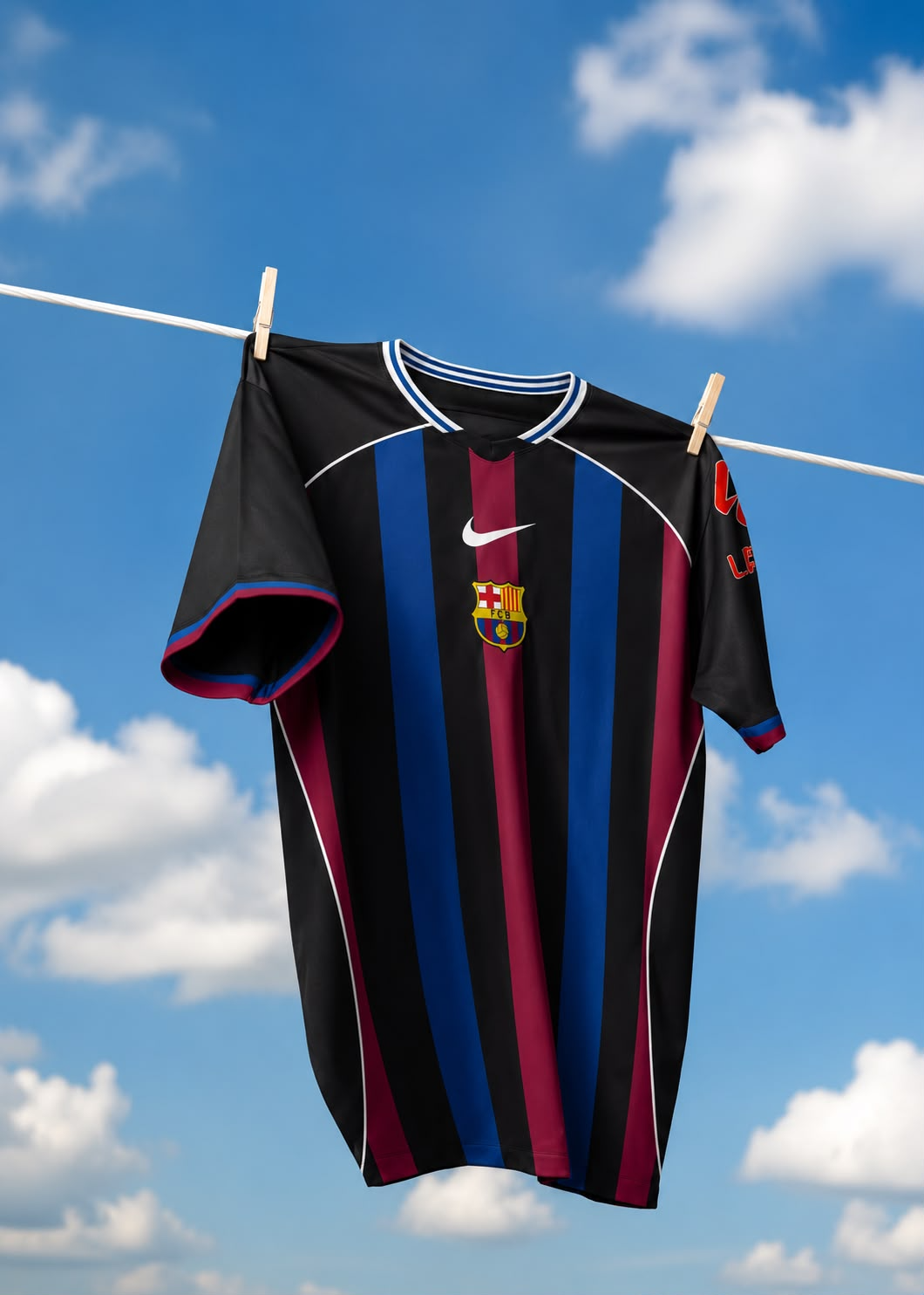 Camisa retrô do Barcelona